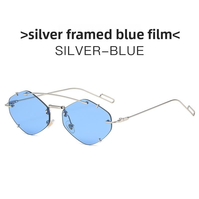 Irregular Sunglasses Ocean Sheet Diamond Frame Fashion Sunshade For Travel And Party