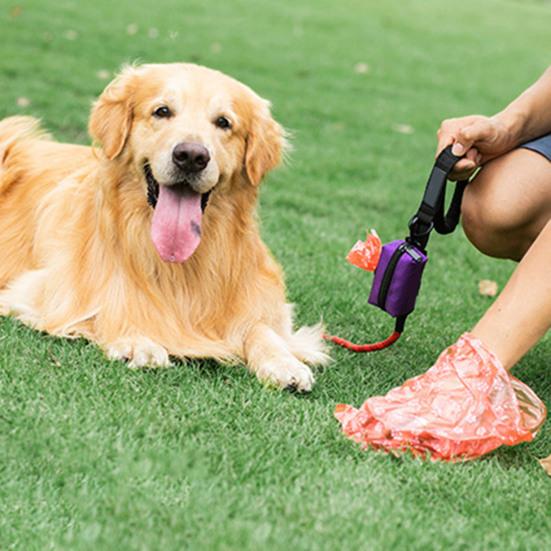 Waste Bag Dispenser Zipper Closure Compact Size Waterproof Large Capacity Hook Design