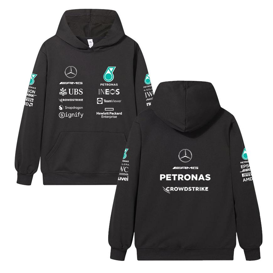 Red Bull F1 Racing Suit Hamilton George Russell Hooded Team Uniform XS чёрный