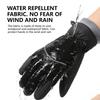Winter Waterproof Thickened Cuffs Tightened Gloves Unisex Touch Screens Anti Slip Finger Glove Outdoor Running Cycling Equipment