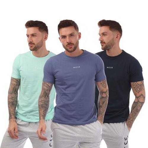 Nicce Mens Tordh T-Shirt (Pack of 3)