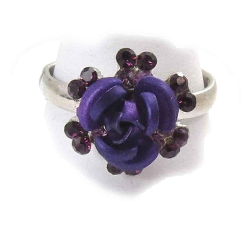 Les Trésors De Lily [J8028] - 'Rosa Romantica' Plural Ring (3 Rings)