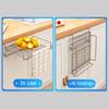 Foldable Kitchen Storage Rack Cabinet Organizer Strong Load-bearing Simple Installation Heavy Duty Storage