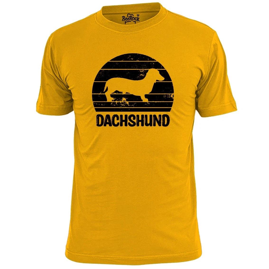 

Mens Dachshund Dog Logo T shirt Hound Pooch S