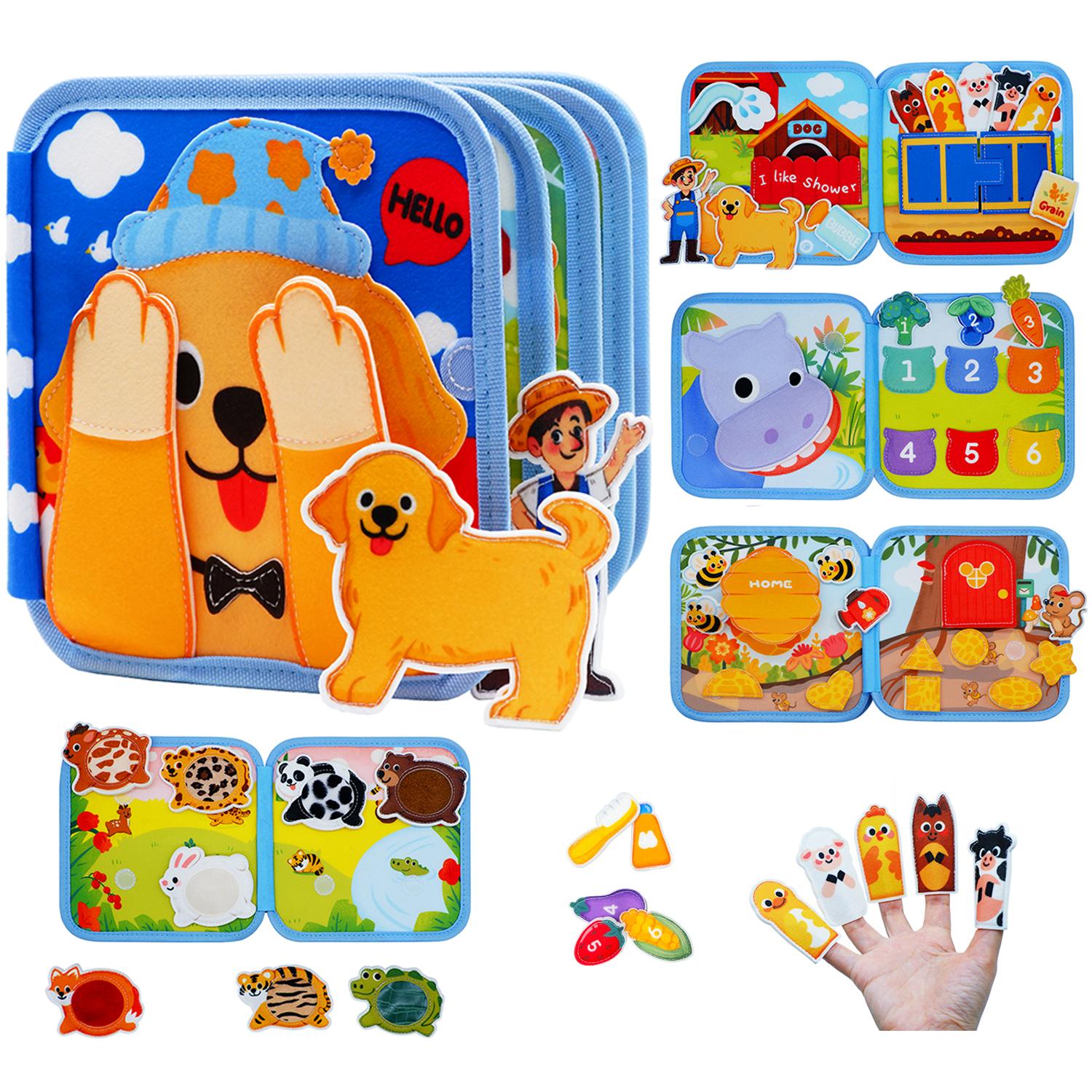 Toddler Soft Cloth Book Early Learning Busy Book Montessori Busy Activity Board Early Teaching Center For Preschool Age 1+