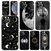 Funny Sun Moon Angel Eyes Luxury Phone Case For iPhone 13 15 14 12 11 Pro MAX XR X SE XS 7 8 Plus Soft Black Protection Cover