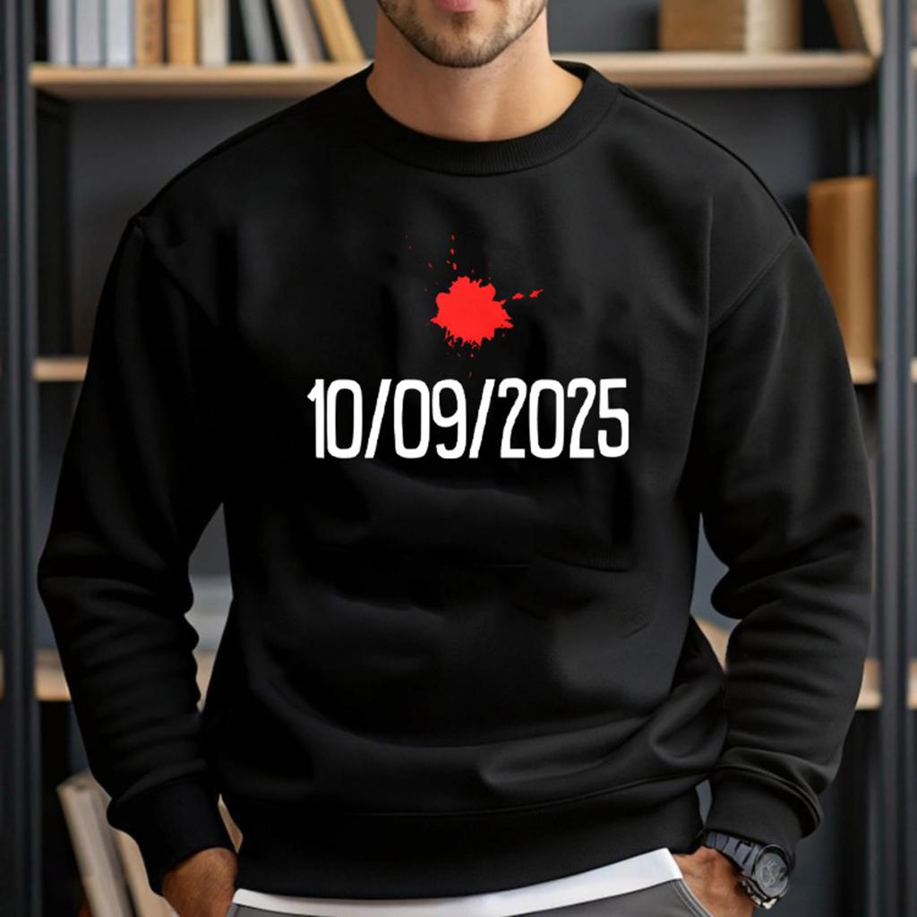Men's Fashionable Casual Long-sleeved Printed Round Neck Sweatshirt Top