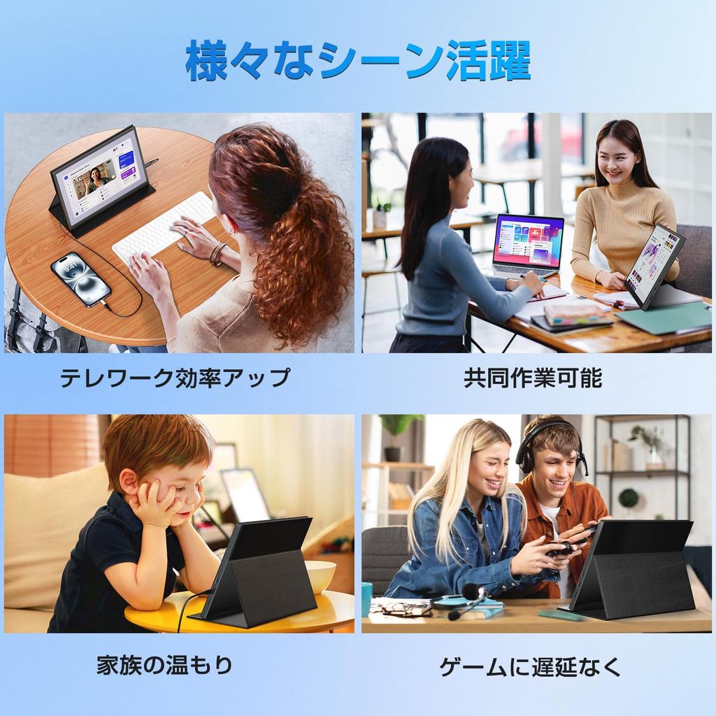 UPERFECT Mobile Resolution Mobile Screen Ultra Portable IPS LCD HDR Magnetic Protective VESA High Brightness Wide Color USB Mini HDMI Compatible with