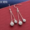 Exquisite 925 Sterling Silver AAA Zircon Pendant Earrings - Charming Gift Jewelry