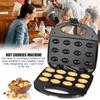 750W Sandwich Iron Toaster Baking Breakfast Pan Oven Mini Electric Walnut Cake Maker Automatic Nut Waffle Bread Machine