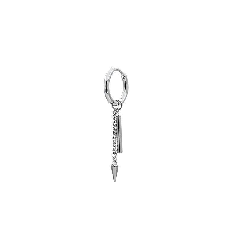 Tassel Chain Personality Long Pendant Earring Men Women Drop Earrings Square Stick Earrings Cool Statement Earring Pendientes