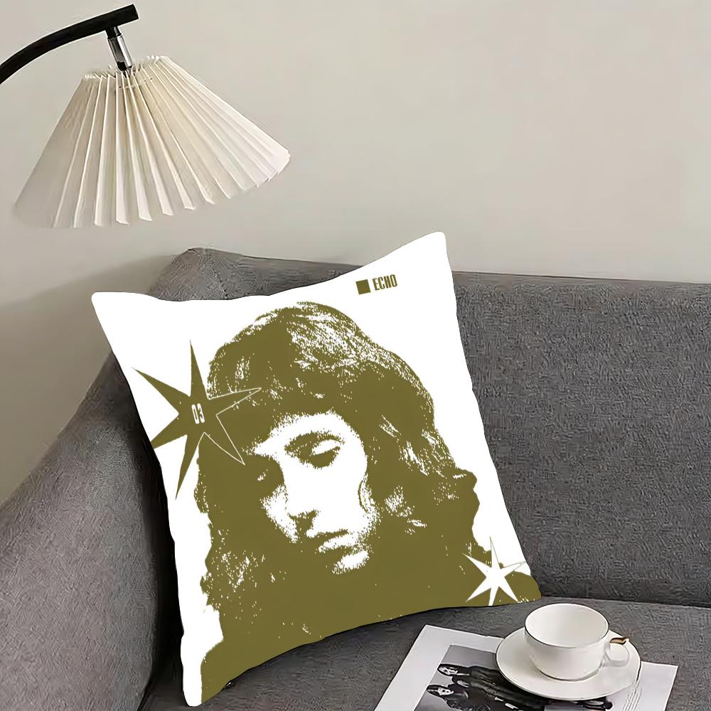 Charm Singer C-Clairo Cushion Cover Pillowcase Ultra Soft Skin Friendly Fabric Cloud Like Comfort & Concealed Zipper