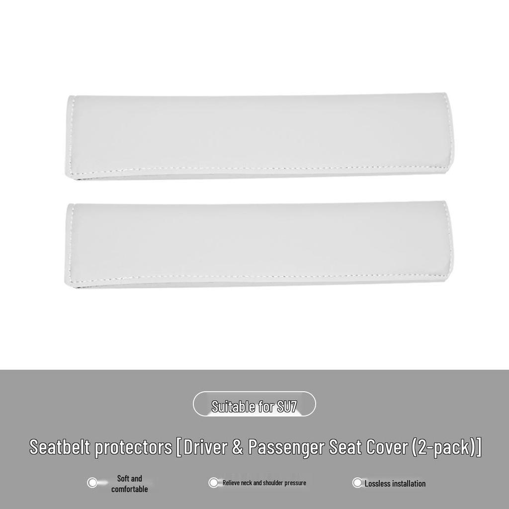 Xiaomi SU7 Seatbelt Shoulder Pad Covers for Driver & Passenger - Car Interior Accessories