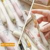 1/4pcs Rich Cat Gel Pens Set Cute Cartoon Lucky Kitty 0.5mm Black Color Ink for Writing Office School