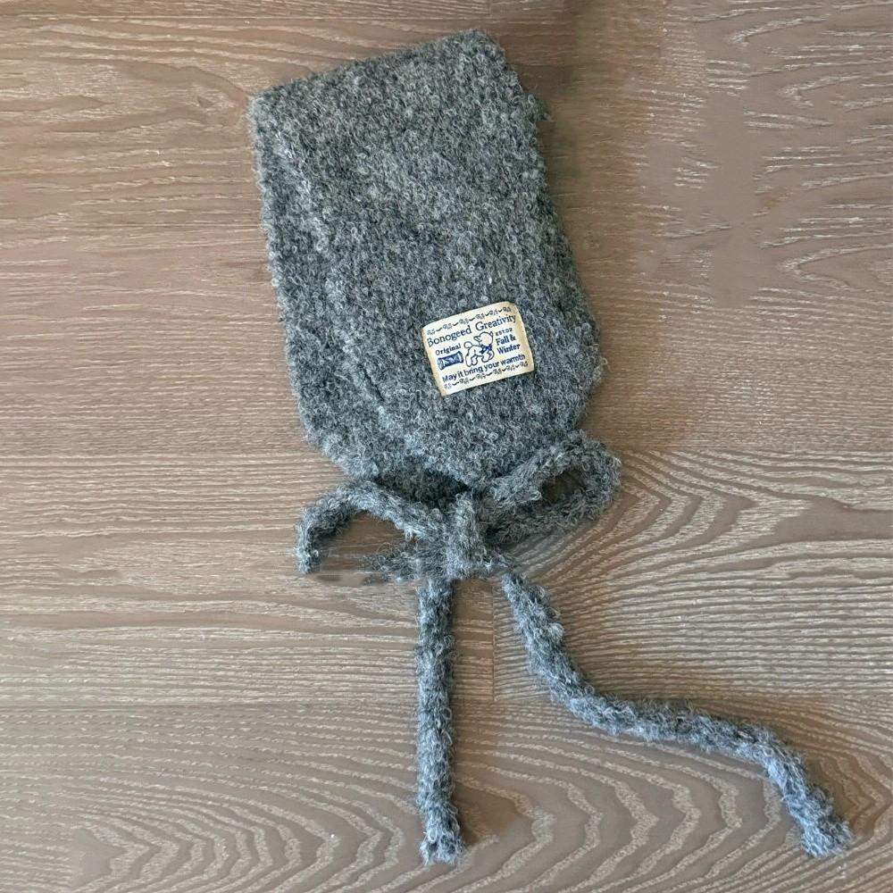 Korean Style Knitted Ear Covers Solid Color Warm Earlaps Wool Strappy Earmuffs Casual Wear