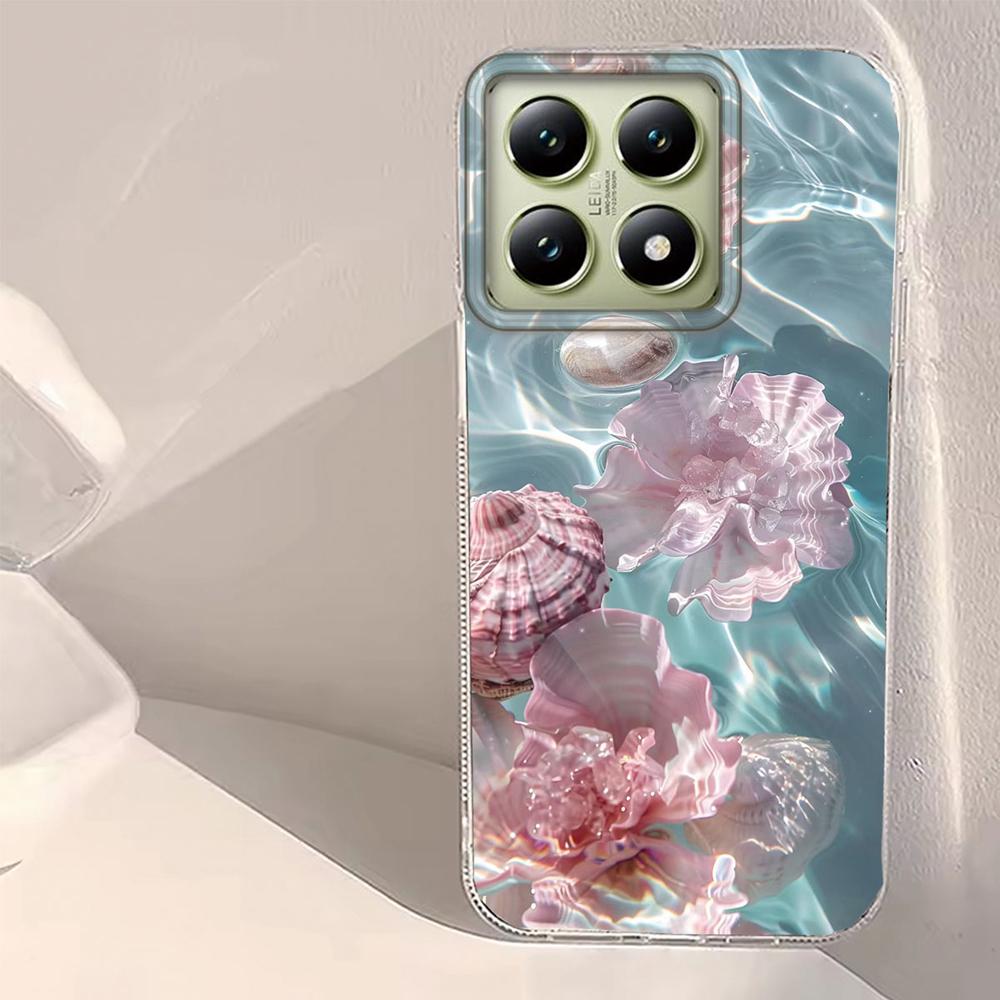 Ocean Pearl Shell Women Girls Phone Case for Xiaomi 13T 14T 11 Lite Poco X5 X7 M6 Pro X6 X3 Pro NFC C75 C71 C65 C61 M5S Cover