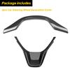 Carbon Fiber Style Steering Wheel Frame Cover Trim FOR HONDA ACCORD 2018-21 EOA