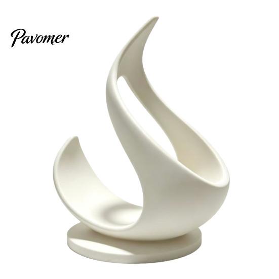 Modern Wine Rack 3D Printed Flame Bottle Holder, Sculptural for Holder Home Bar, Decorative Tabletop Storage Stand, Creative Gift Organizer