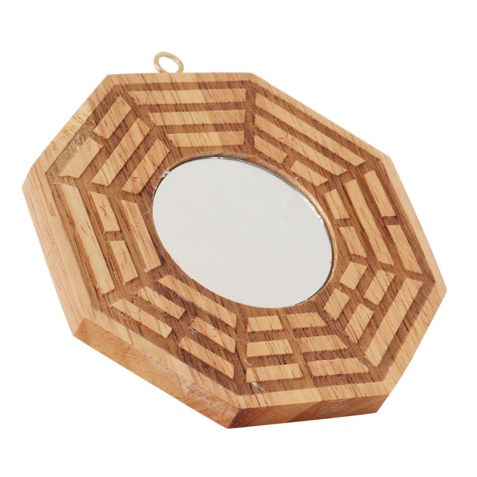 

Зеркало Багуа, деревянное вогнутое зеркало, подвеска для двери, приносящая богатство и удачу