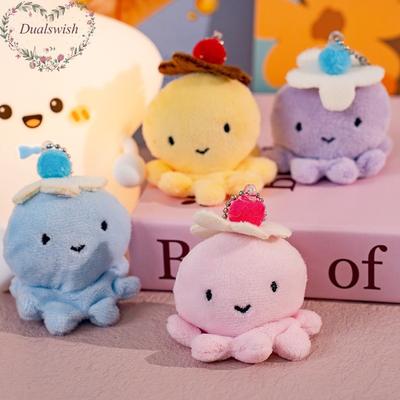 5cm 1pcs Cartoon Plush Octopus Pendant Doll Bag Women's Bag Fashion Pendant Cute Octopus Keychain Plush Doll Pendant Keychain