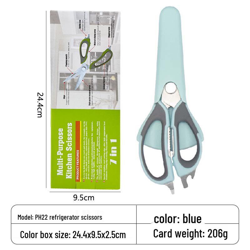 Multifunctional Stainless Steel Kitchen Scissors for Cutting Chicken Bones, Food Prep & More