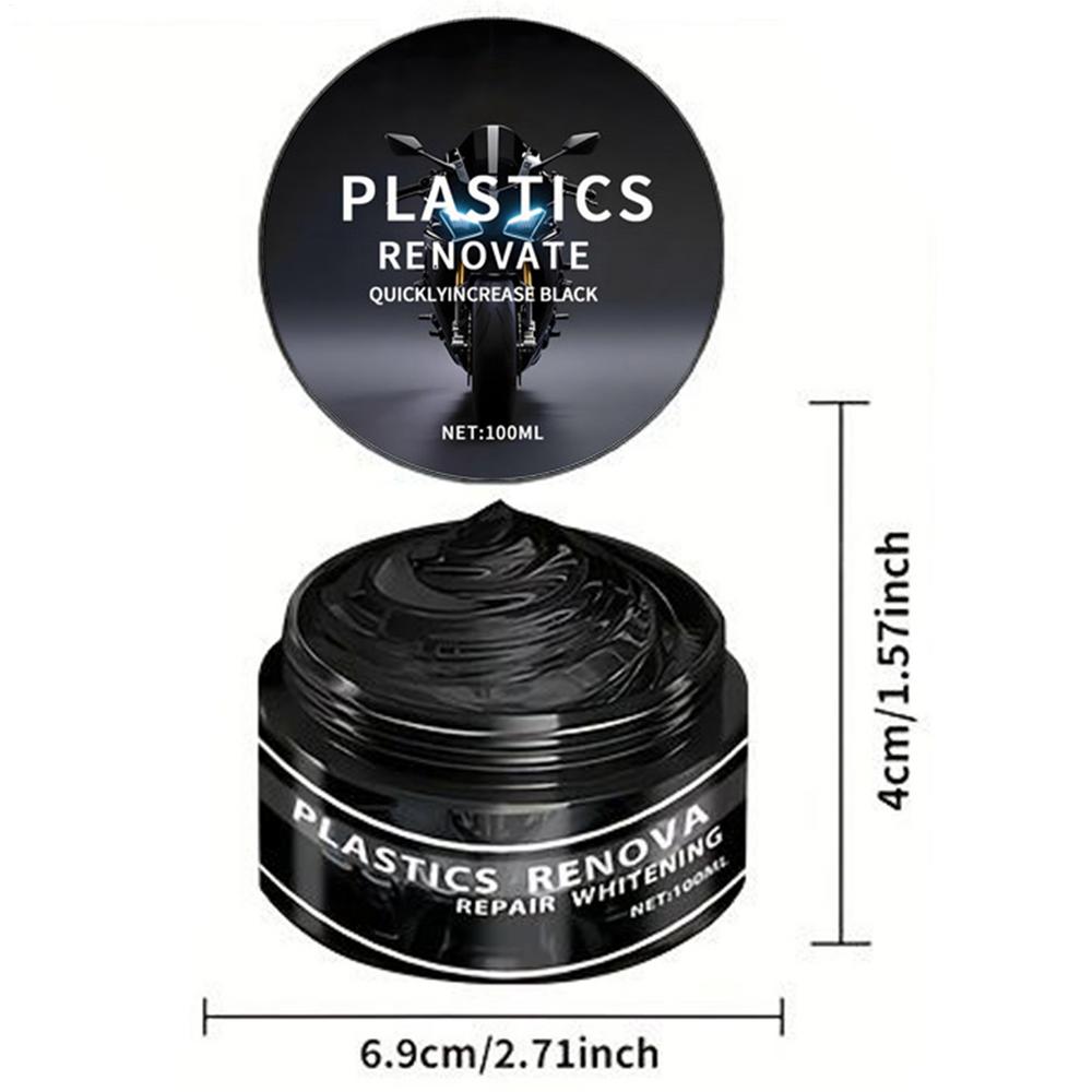 

Auto Trim Restorer Car Scratch Repair Paste 100ML Anti-UV Quick-Drying Rubber Repair Wax Fade-Resistant Renovation Solution