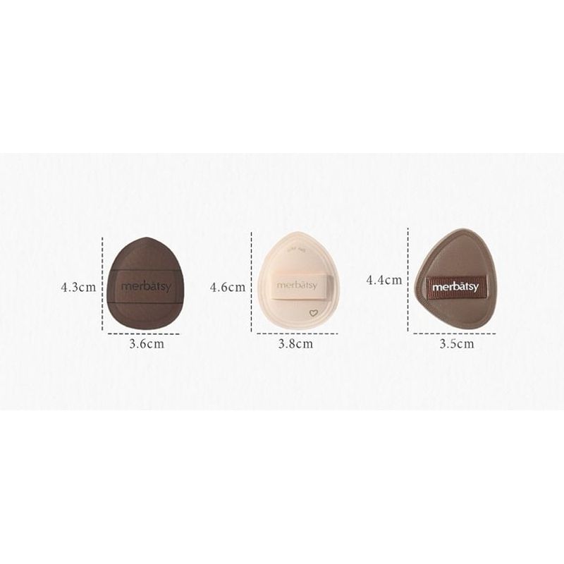 Jericoure - Mini Finger Powder Puff (Various Designs) / Set