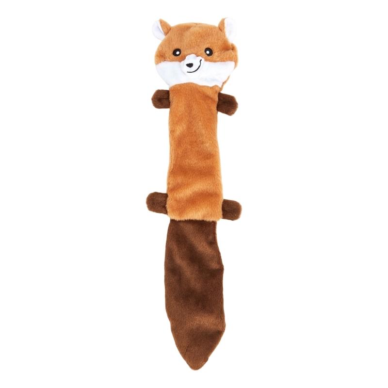 Squeaky Plush Dog Toy with Crinkle Paper Body, Soft Animal Shaped Pet Toy for Dog and Indoor Interactive Play, Mental Stimulation