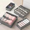 Foldable Wardrobe Organizer, Compartmentalized Underwear & Panty Storage Box