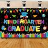 1 Polyester Kindergarten Graduation Banner, Suitable for Decoration In Classrooms and School Activities