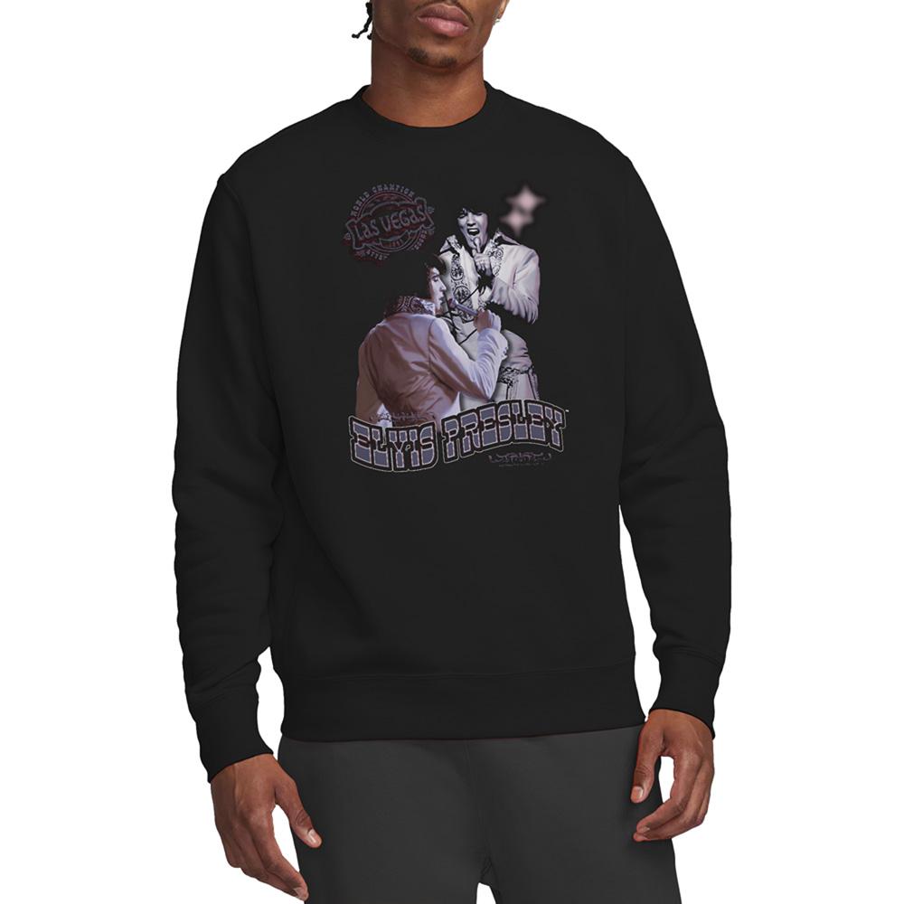 Elvis Presley Unisex Adult Violet Vegas Sweatshirt