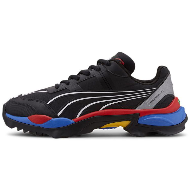 Puma Offroad Mesh Classic Color Block Shock Absorbing Non-Slip Durable Lightweight Mid-Top Running Shoes Unisex Sneakers Black Blue Red 371498-01
