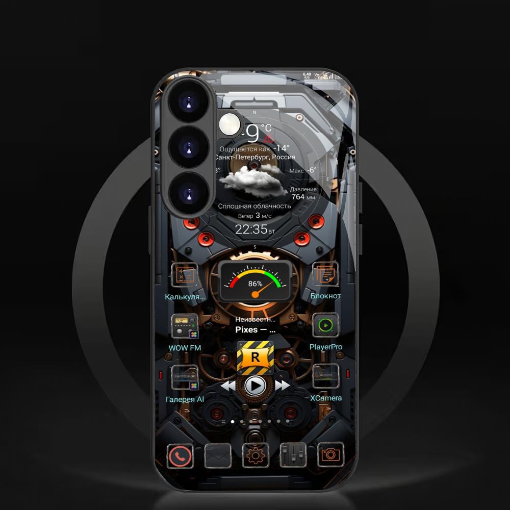 New Fashionable Tempered Glass Phone Case Suitable for Samsung Galaxy S26 S25 S24 S23 S22 S20 FE/Ultra/Plus Anti Drop Back Cover