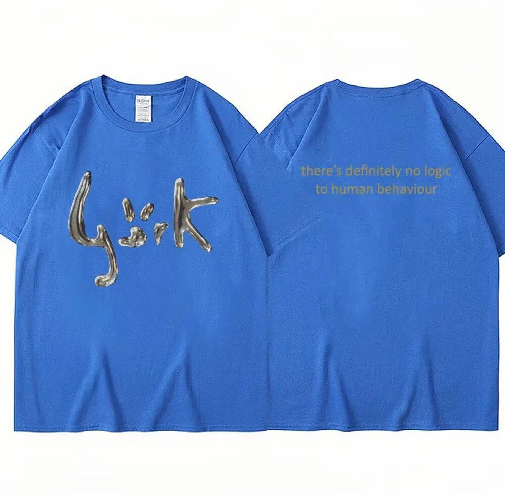 90. léta zpěvačka Bjork Hunman Behavior Tričko Ležérní Gotické oblečení Trička s krátkým rukávem Unisex Dámské Hip Hop Vintage Oversized tričko