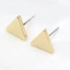 Minimalism Triangle Stud Earring for Women Temperament Simple Smooth Geometry Zircon Brincos Christmas Gift