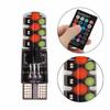 Multicolor Car LED T10 RGB COB Light with Remote Control and Multiple Flashing Modes