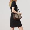 Gucci Ophidia Pasek z Logo Płótno i Skóra Torba Saddle Bag Damska Torba na Ramię 601044-96IWB-8745