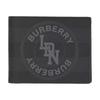Burberry Short Folding Double-Fold Card Holder Pvc Wallet Men'S Dark Charcoal Gray
