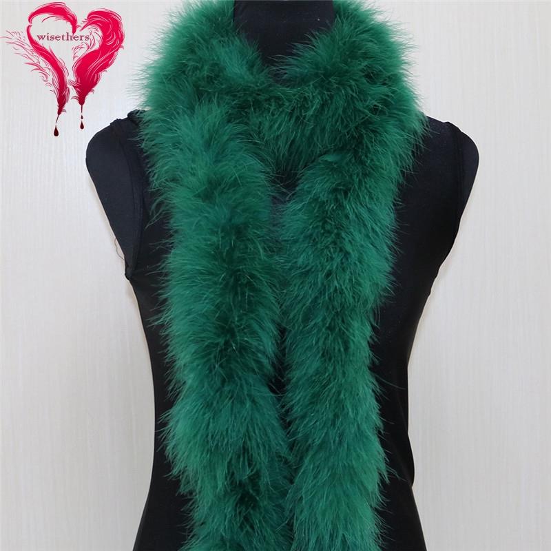 DIY 2 Meters/Pcs Fashion 50 Gram Soft Fluffy Real Natural Turkey Marabou Feather Boa Dyed Colorful Stage Party Skirt Decoration colore blu navy