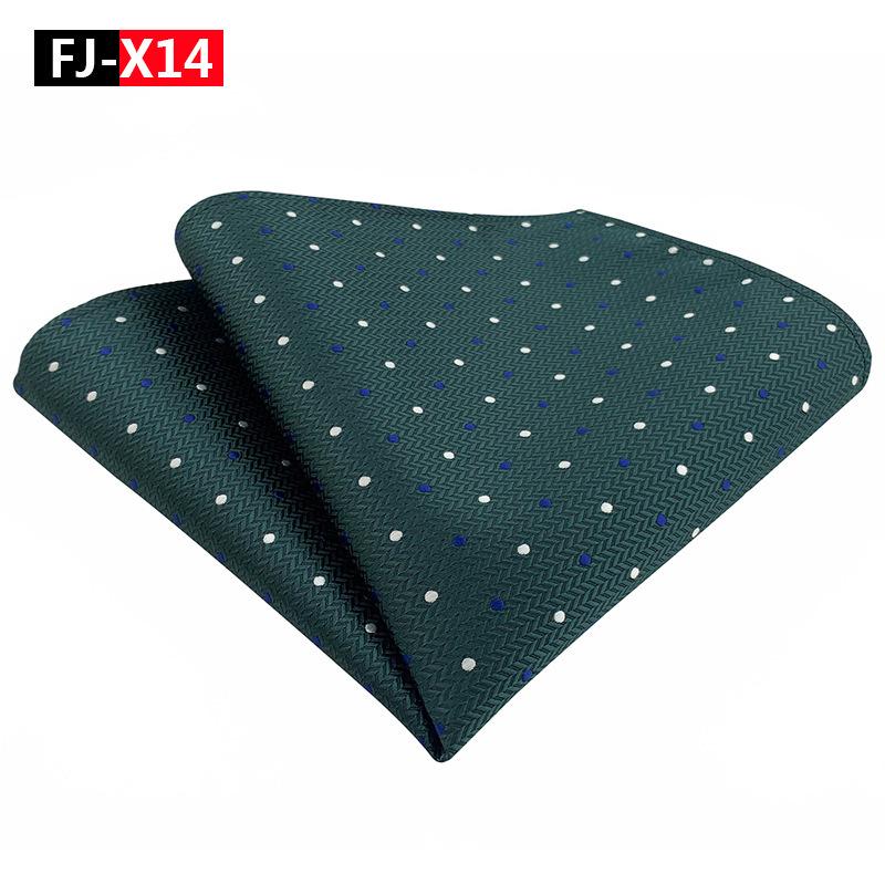 2025 Men's Versatile Floral Solid Color Polyester Pocket Square