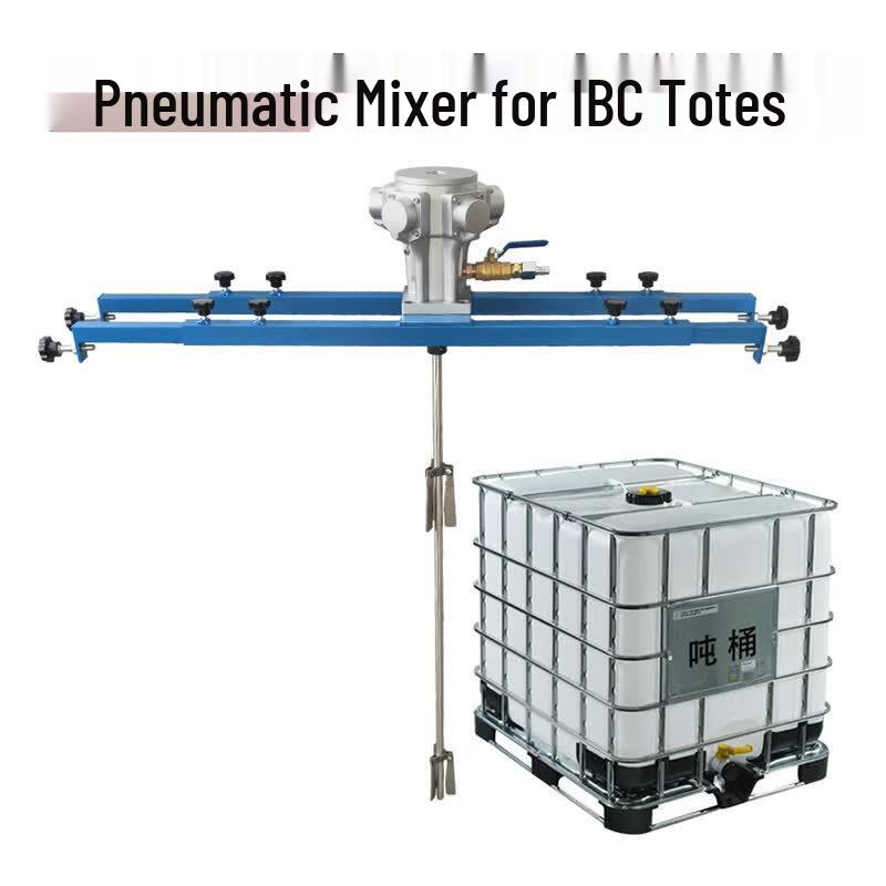100 Gallon Stainless Steel Automatic Lifting Pneumatic Mixer