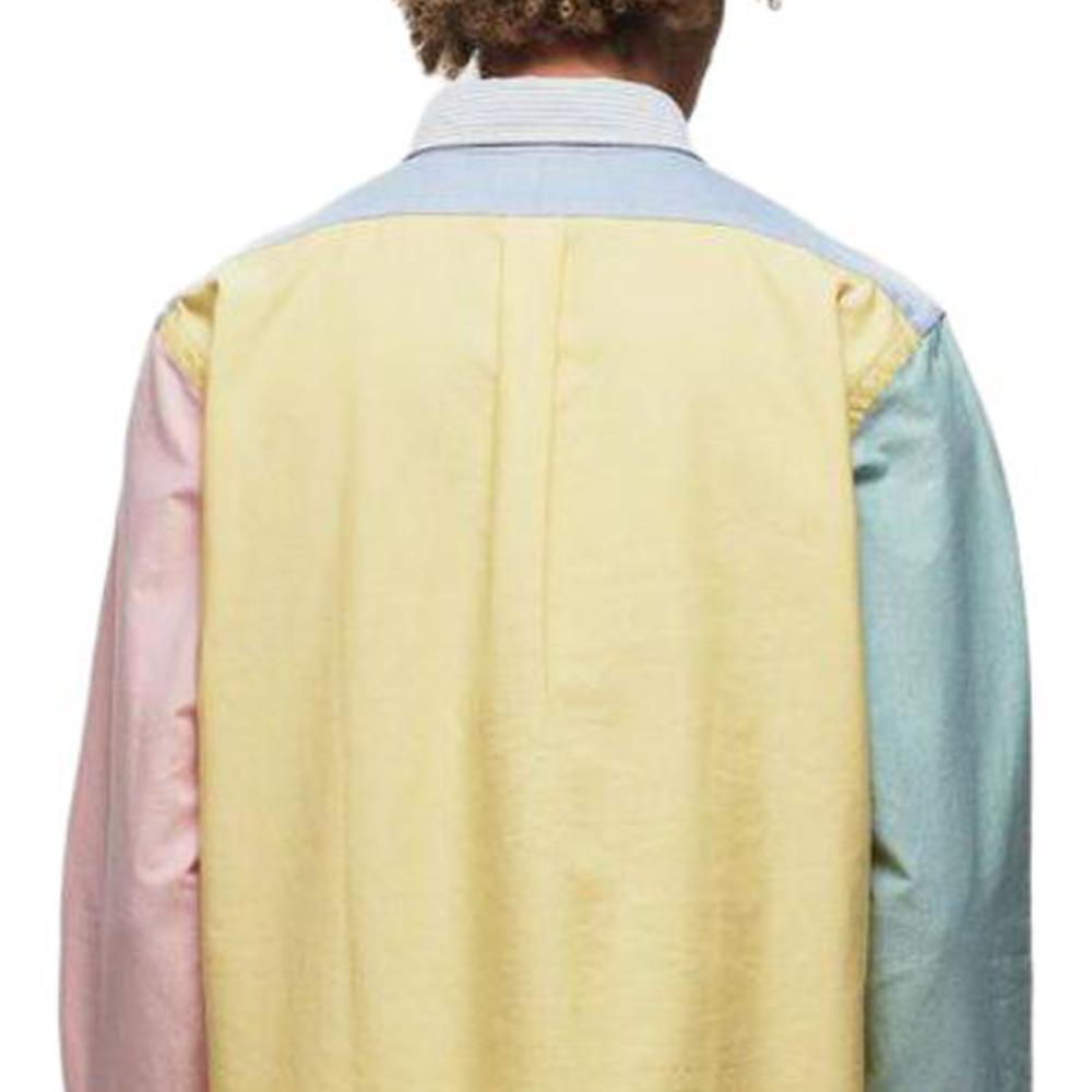 Polo Ralph Lauren Chemise à Manches Longues à Col Polo Color Block Homme chemises Multicolore 710928919-001