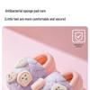 Jieliya Kids' Furry Plush Slippers - Winter Warm, Parent-Child Matching, Indoor/Outdoor Wear for Boys and Girls, Size 25