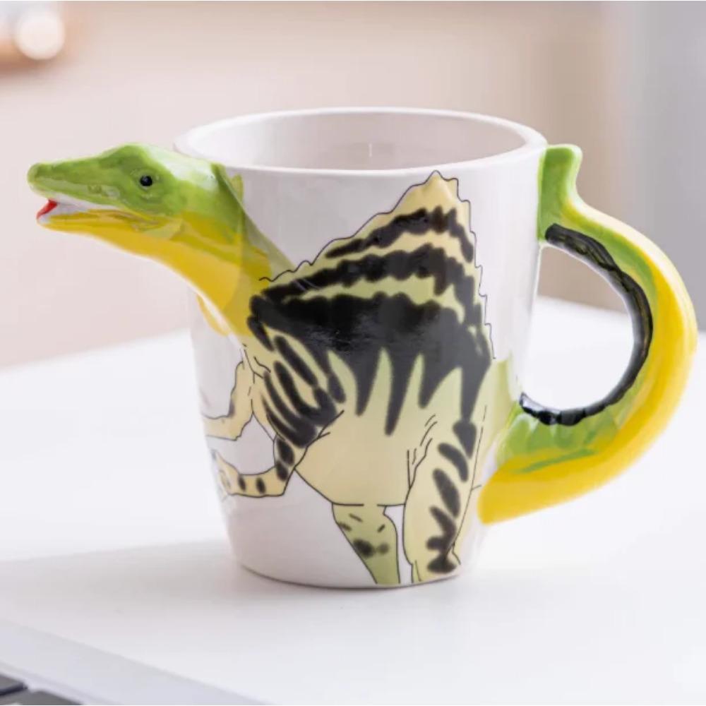 Hand Drawn 3d Ceramic Animal Water Cup Tiger Flamingo High-Value Creative Design Dining Table Items Ceramic Water Cup Gifts