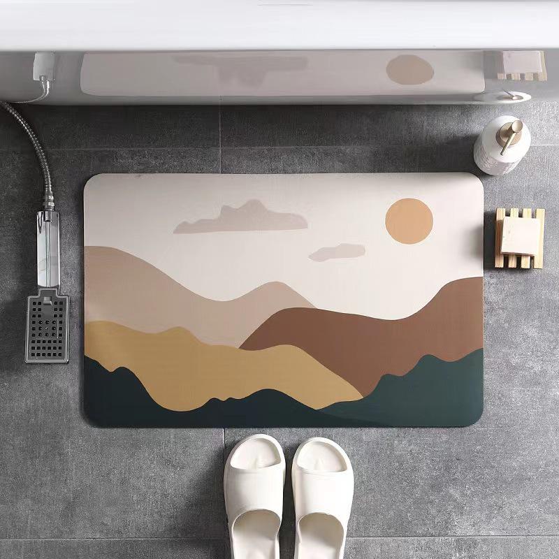 Diatom Mud Non-slip Quick-dry Absorbent Bathroom Mat