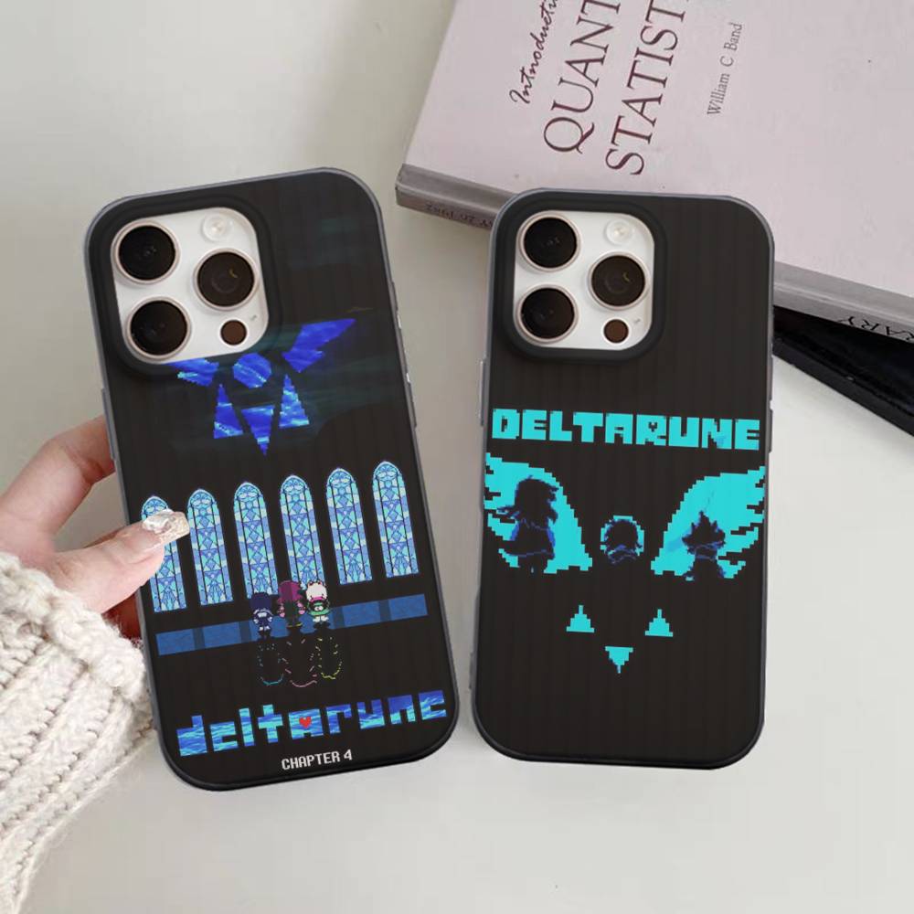 D-Deltarune Ralsei For iPhone 17 16 15 14 13 12 11 Pro Max Plus Pro Corrugated Shockproof Matte Phone Cover