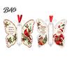 Personalisiertes Geschenk für Kollegen 2 Stück Acryl Schmetterling Geldhalter Hängende Ornamente, Dekorative Bargeld Anhänger Weihnachten Einzigartiges Geburtstagsgeschenk