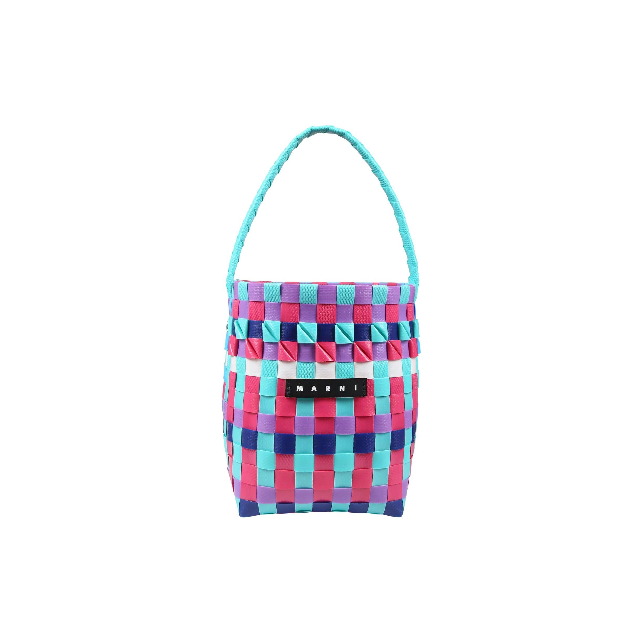 Marni Logo Patch Polypropylene Shoulder Tote Bag Kids bags Light-Blue Purple Pink M00332M00IWMW62F0M847 Basic Set BagDust Bag 24390₽