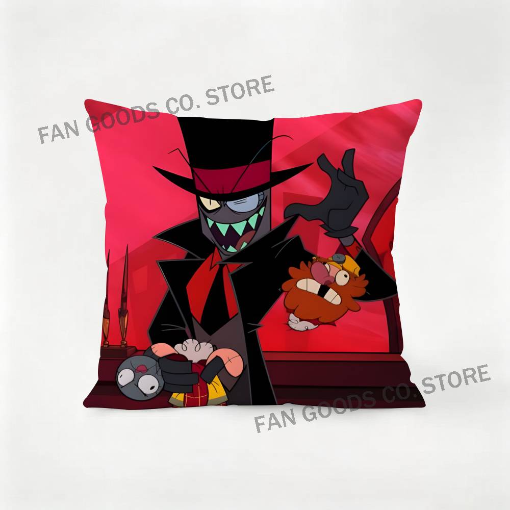 Black Flug Slys Hat Villainous Laser Pillow Case Ultra Soft Skin Friendly Fabric Cloud Like Comfort Concealed Zipper