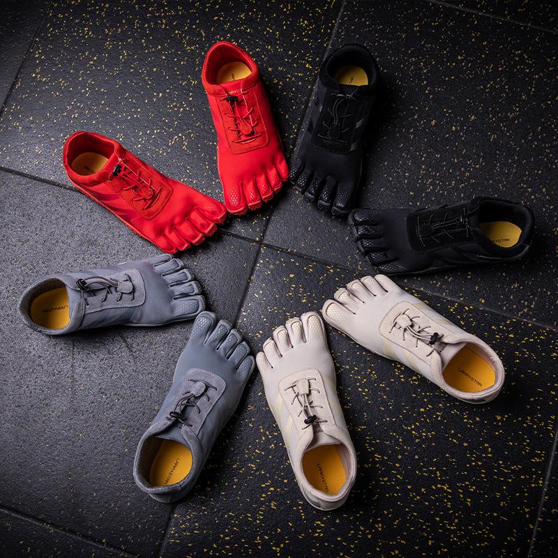 Laura's Star Five-Finger Men's Barefoot Shoes for Fitness, Yoga, Pilates, and Deadlift - Non-Slip Indoor/Outdoor Training Footwear.
